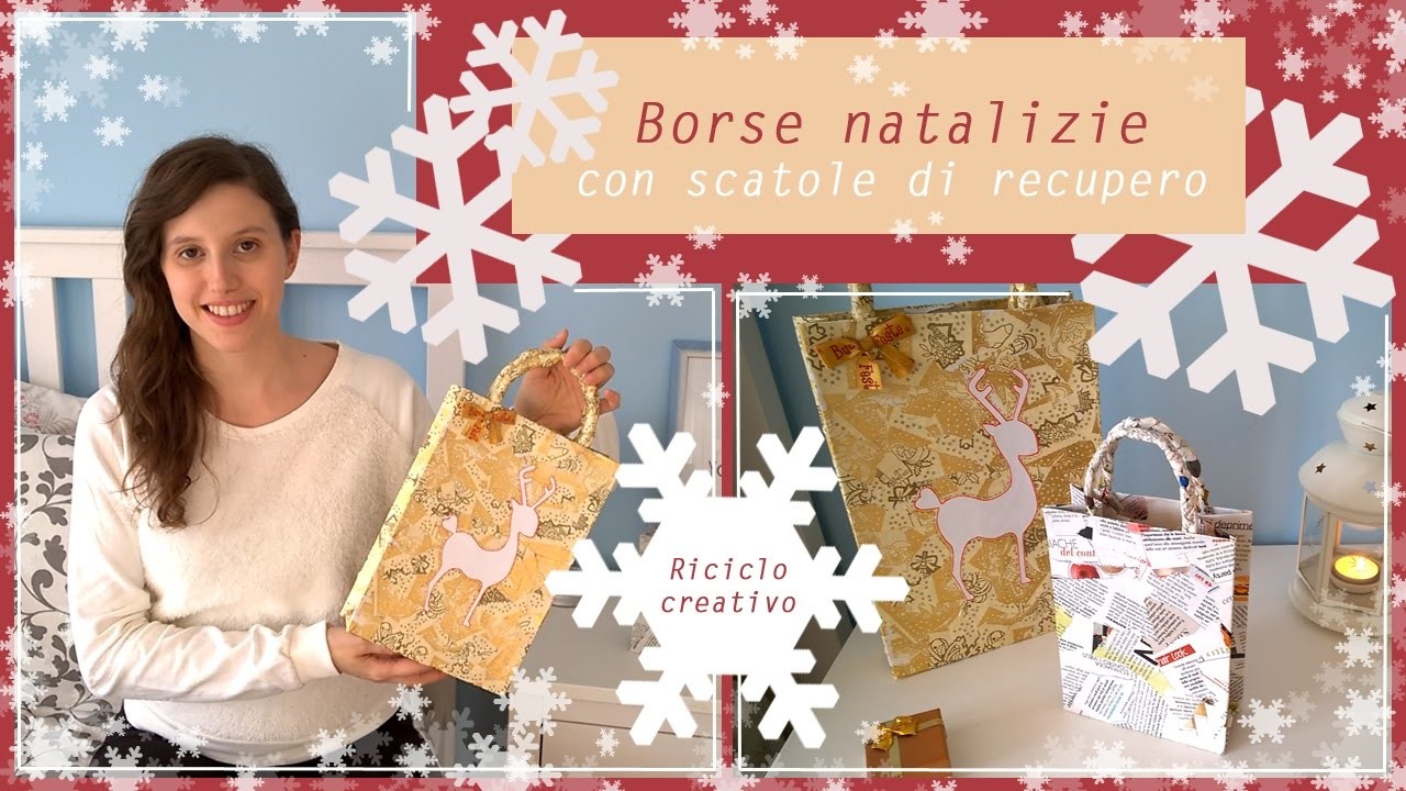 Idee regalo per Natale.borse con scatole dei cereali.riciclo creativo.collab. SsVersion DIY