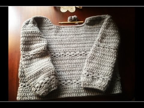 Maglione all'uncinetto come fare passo passo #1 - DIY sweater crochet