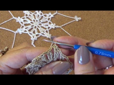 Snowflake at Crochet - Fiocco di Neve ad uncinetto - Copo de Nieve en Ganchillo