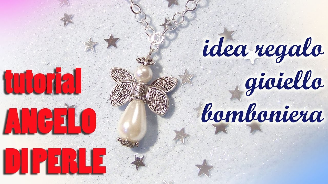 Tutorial angelo di perle (idea regalo, bomboniera, decorazione) - DIY pearl angel
