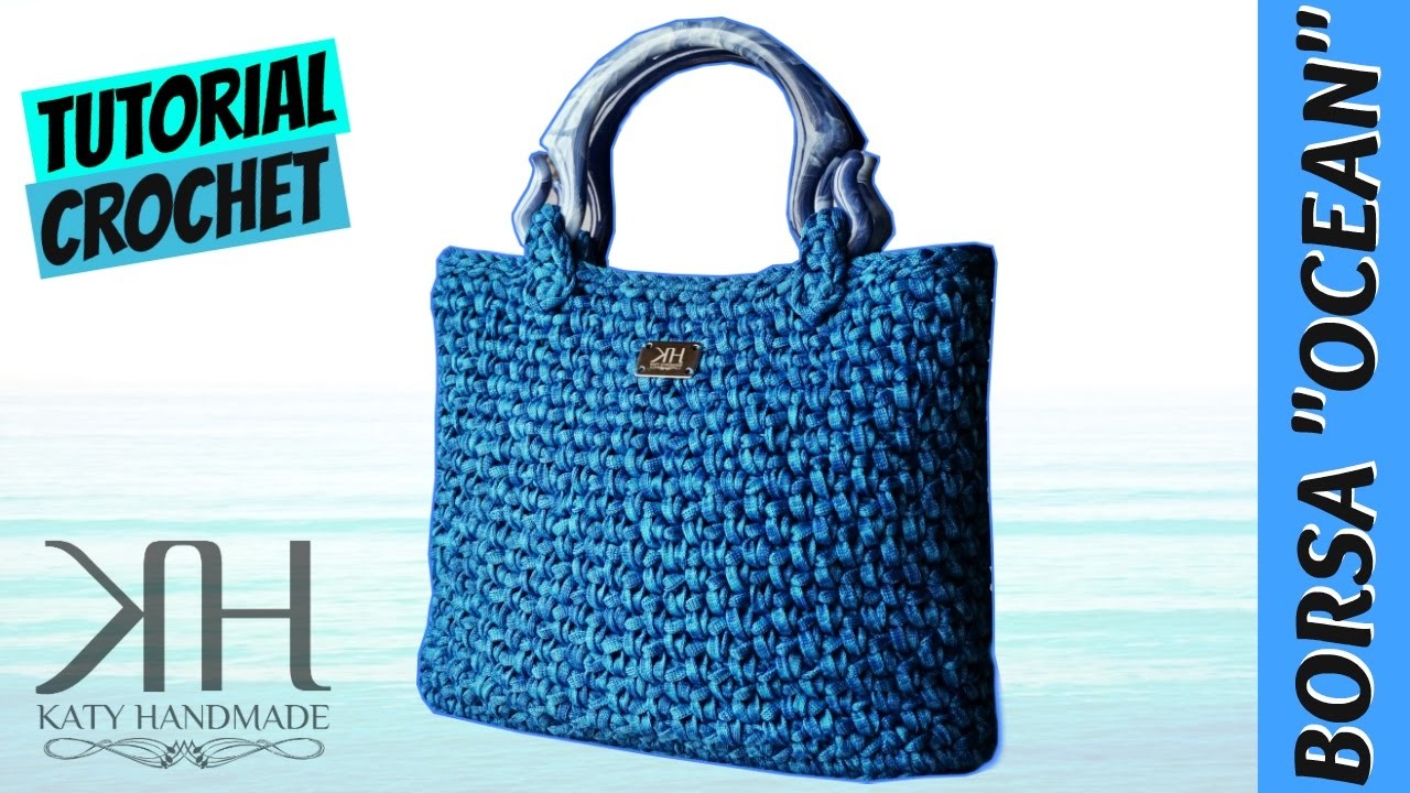 [BORSE] Tutorial uncinetto borsa "Ocean" | Crochet bag || Katy Handmade