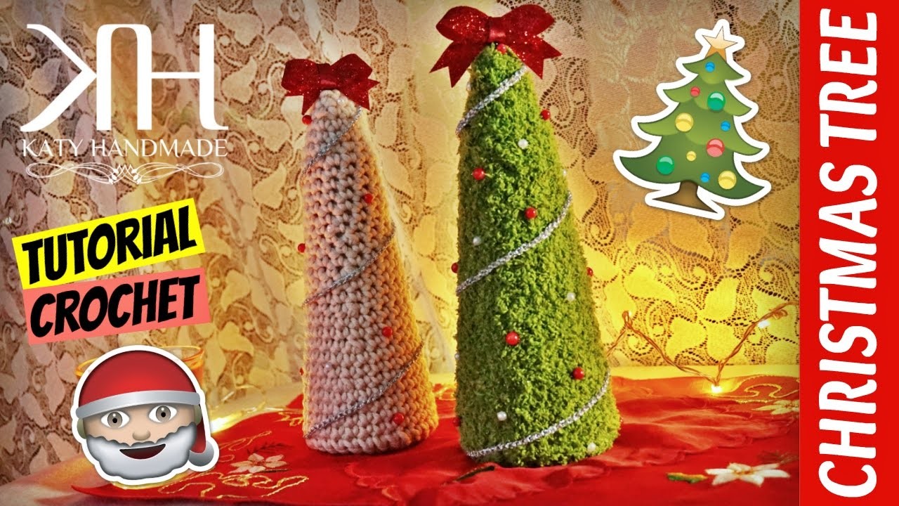 [DECORAZIONI] Tutorial uncinetto albero di Natale | Crochet Christmas tree || Katy Handmade