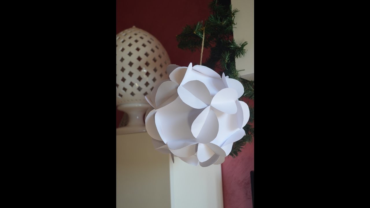 *DIY* Palla 3D in cartoncino TUTORIAL