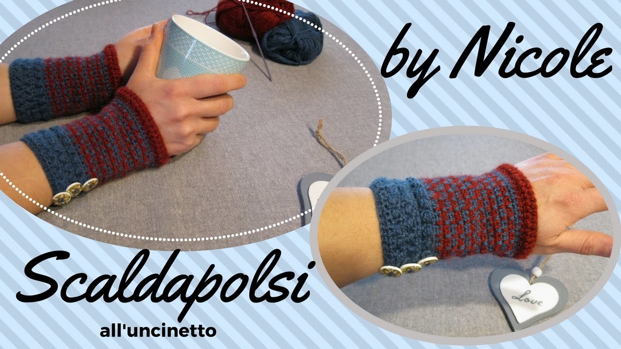 Scaldapolsi all'uncinetto - Crochet wrist warmers