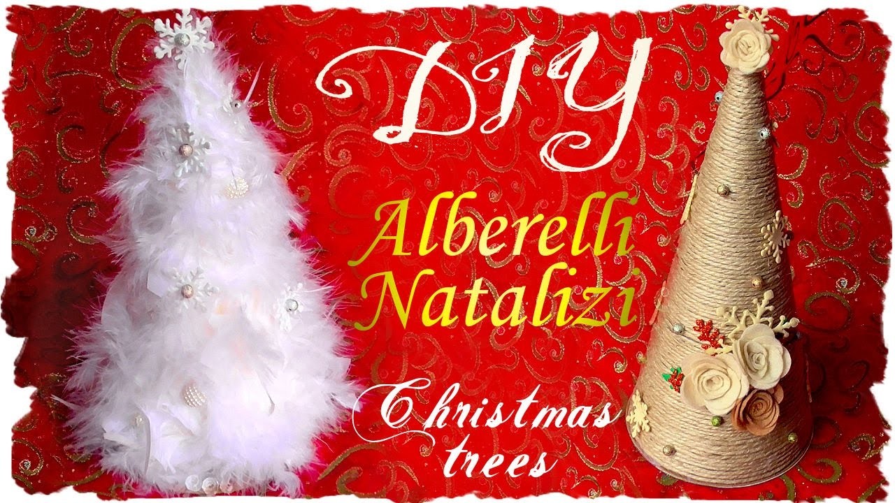 Tutorial: Alberi Decorativi Natalizi con Spago e Piume | DIY Christmas Trees | Collab. HippyWitch