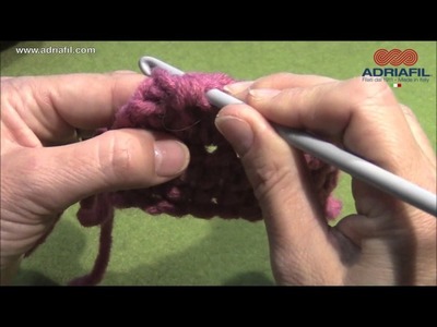 Adriafil crochet tutorial: punto gambero.crab stitch.point d'écrevisse Krebsstich