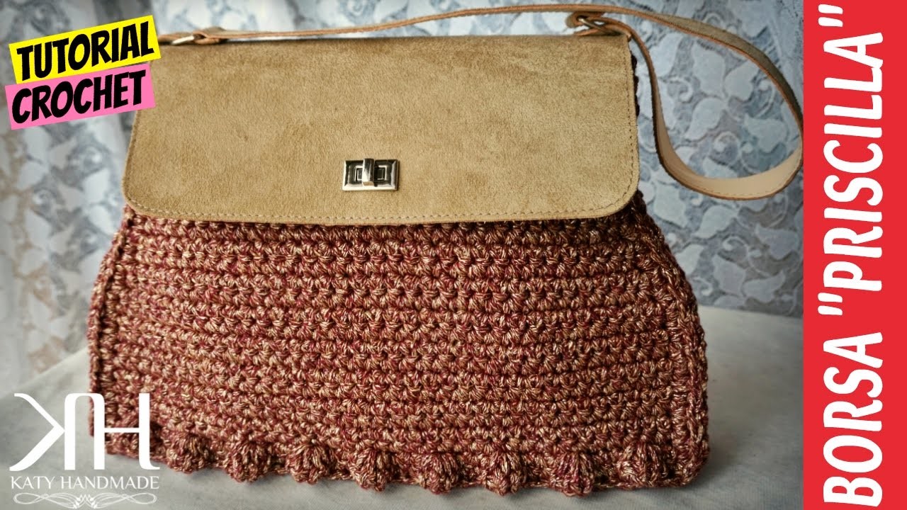 [BORSE] Tutorial uncinetto borsa "Priscilla" | Crochet bag || Katy Handmade