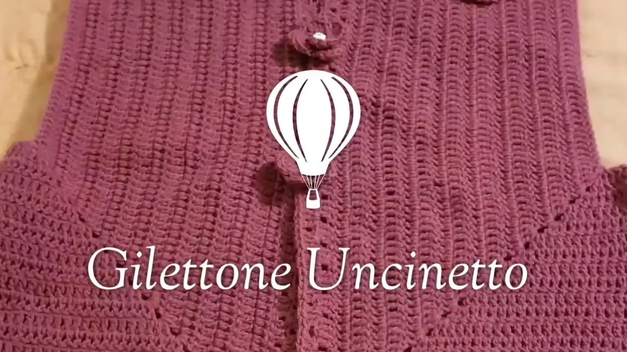 Gilettone Uncinetto.gilet crochet