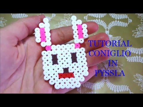 Pyssla TUTORIAL -coniglio in pyssla - Pasquale