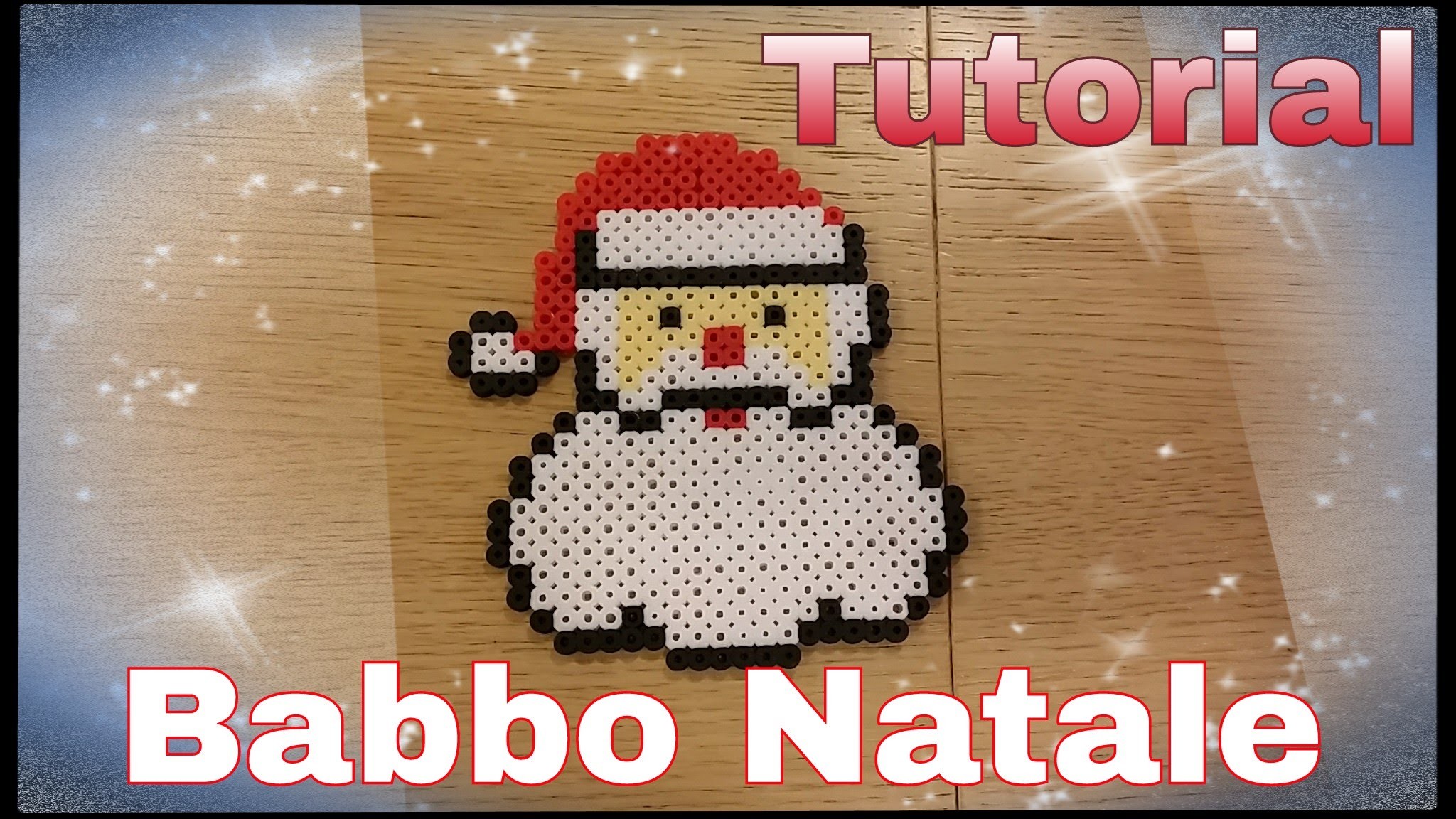 Tutorial Babbo Natale in pyssla - hama beads  !!