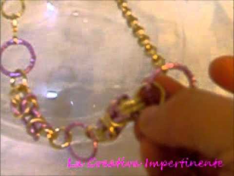 Una Idea e mia Creazione - Collana Chainmaille con spezzoni di bizantina | byzantine necklace