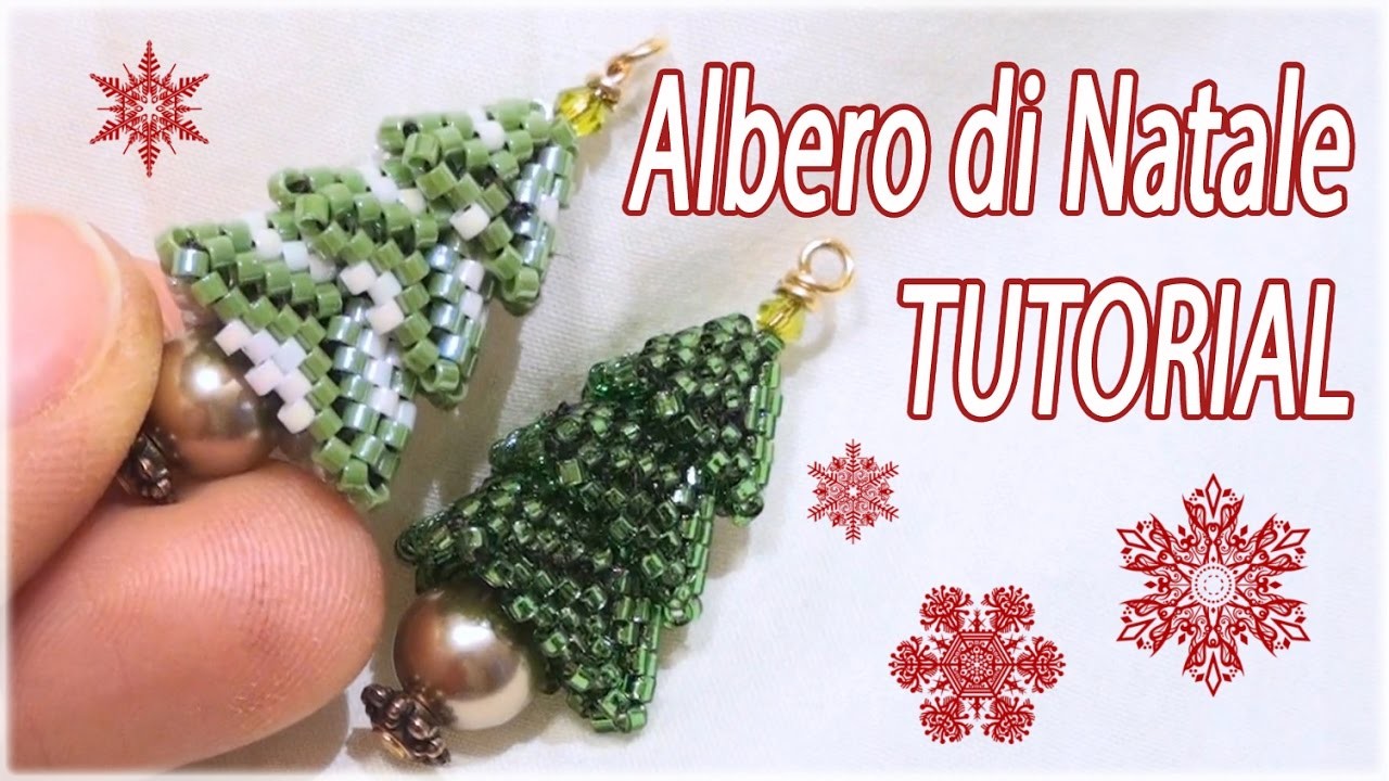 Tutorial Albero di Natale con perline - Fai da te con perline - Albero natalizio Delica