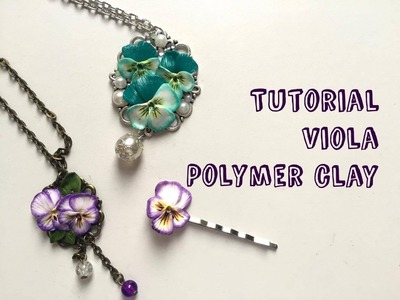 TUTORIAL|| Viola in fimo || polymer clay flower