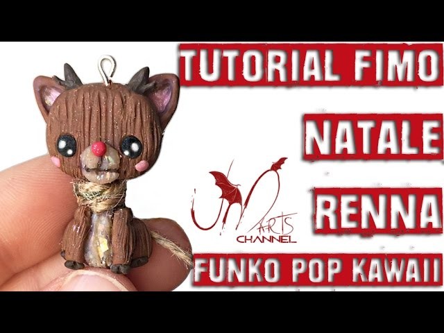 Tutorial Fimo Natale - Come fare una Renna Funko Pop Kawaii in fimo