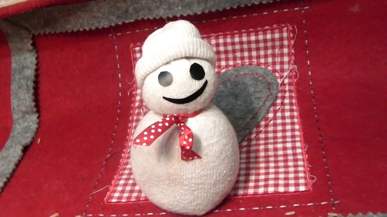 Diy*Come realizzare un PUPAZZO di NEVE con un CALZINO*