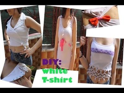 DIY | Ridare vita a vecchie maglie bianche | DIY T-Shirt recostruction