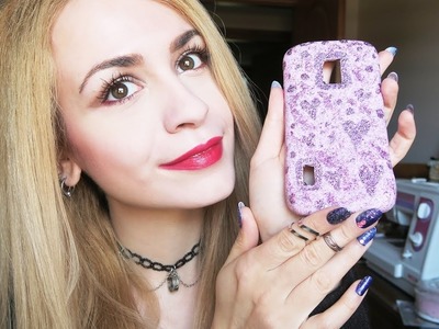 ♡ DIY tutorial : cover cellulare glitterosa in silicone ♡