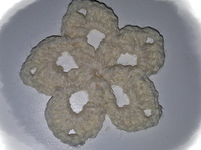 DIY - tutorial uncinetto - Fiore piccolo facile all'uncinetto - easy and small crochet flower