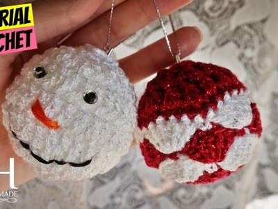 [NATALE] Tutorial palline di Natale uncinetto | Crochet Christmas balls || Katy Handmade