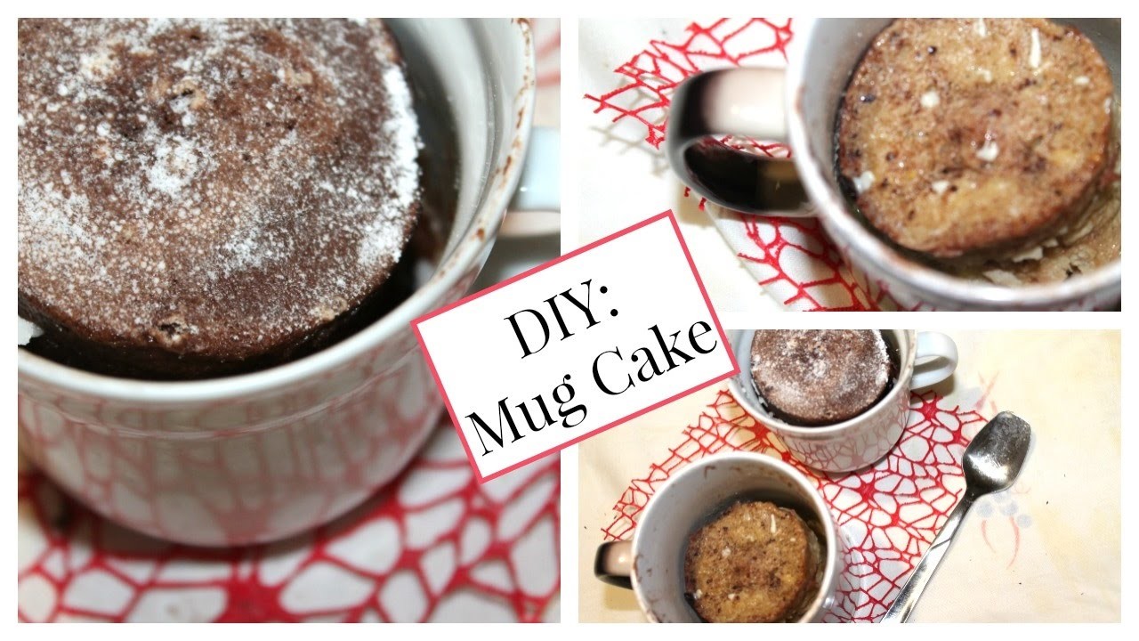 DIY Christmas Mug Cake ♡ || Nutella♡Coffee♡Banana