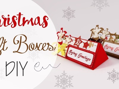 Tuto: Scatole Regalo di Natale - ENG SUBS Christmas Gift Boxes DIY
