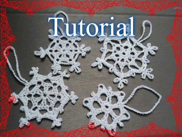 Tutorial 23. * Fiocco di Neve semplicissimo *all' Uncinetto . How to Crochet Christmas star