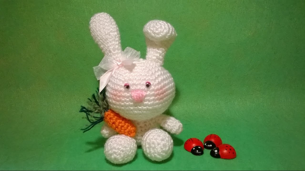 Tutorial Coniglietto Uncinetto - Amigurumi Rabbit Bunny Crochet -Conejo Conejito - Coelho Croche
