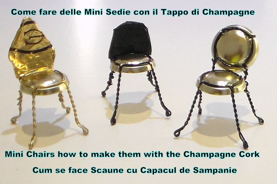 TUTORIAL:Come fare delle sedie con tappi dalla bottiglia di champagne