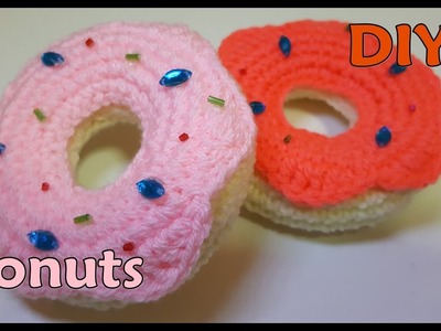 DIY TUTORIAL  Donuts amigurumi - ciambelle Homer Simpson all'uncinetto - Donuts DIY Amigurumi