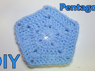 Tutorial Piastrella PENTAGONO all'uncinetto - diy tutorial crochet pentagon