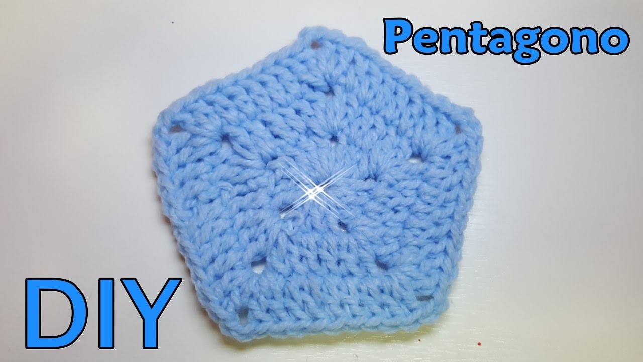 Tutorial Piastrella PENTAGONO all'uncinetto - diy tutorial crochet pentagon