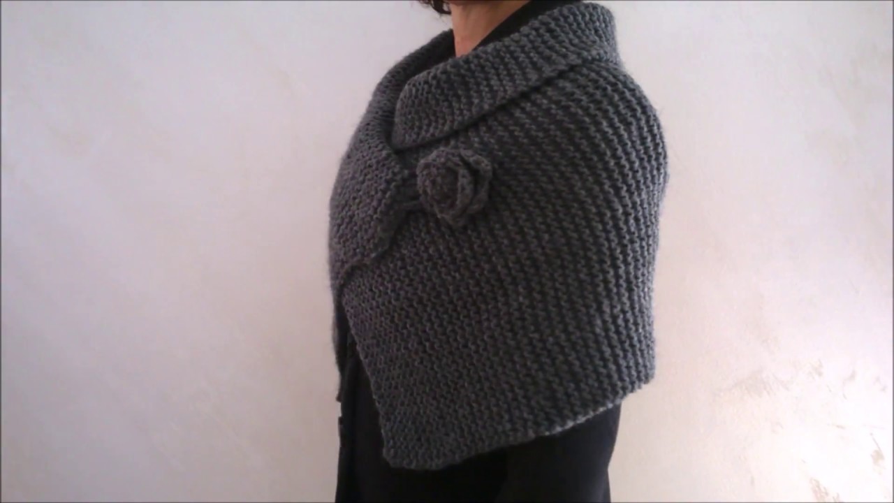 COPRISPALLE maglia rasata. knitting shrugs