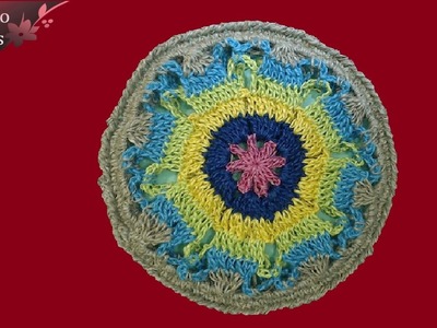 Sottopentola all'uncinetto "mandala style" - crochet trivet - trivet a ganchillo