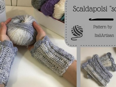 SCALDAPOLSI "SOGNO" all'uncinetto, Manicotti, Wrist warmers, crochet fingerless gloves