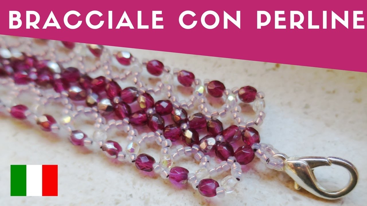 Tutorial bracciale di perline con fiorellini | Collab. Eurocommerciale