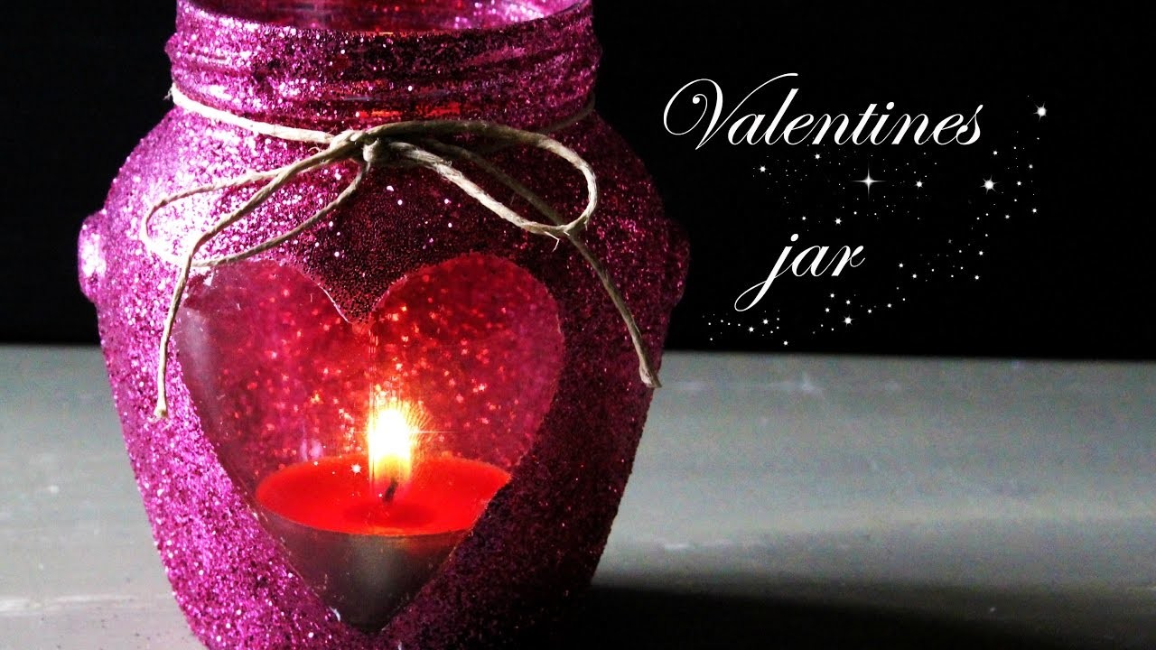 JAR di SAN VALENTINO ♡. GLITTER JAR DIY