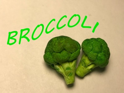 Tutorial fimo : miatura broccoli - polymer clay