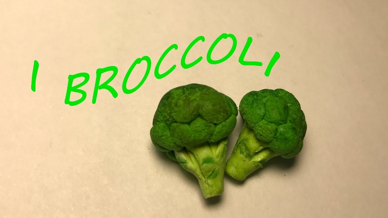 Tutorial fimo : miatura broccoli - polymer clay