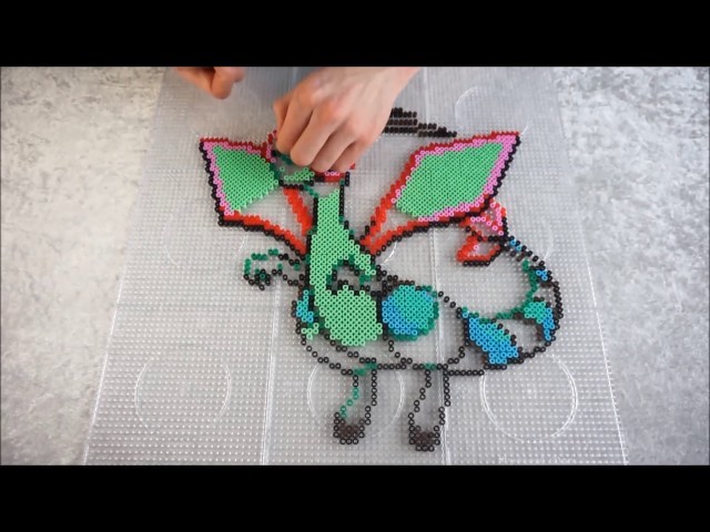 Pokémon FLYGON - Hama Beads. Perler Beads