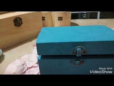 Tutorial decorazione di una scatola di legno con la tecnica del decoupage parte 8. .