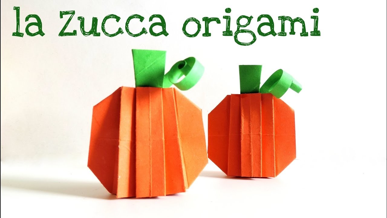 Autnno e Halloween: la zucca 3D origami