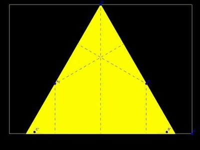 Origami di un triangolo equilatero