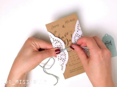 DIY "save the date" card
