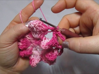 Uncinetto Crochet Fiore Tutorial passo a passo schema facile