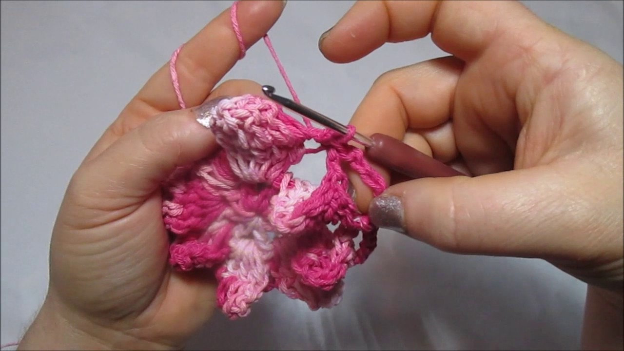 Uncinetto Crochet Fiore Tutorial passo a passo schema facile