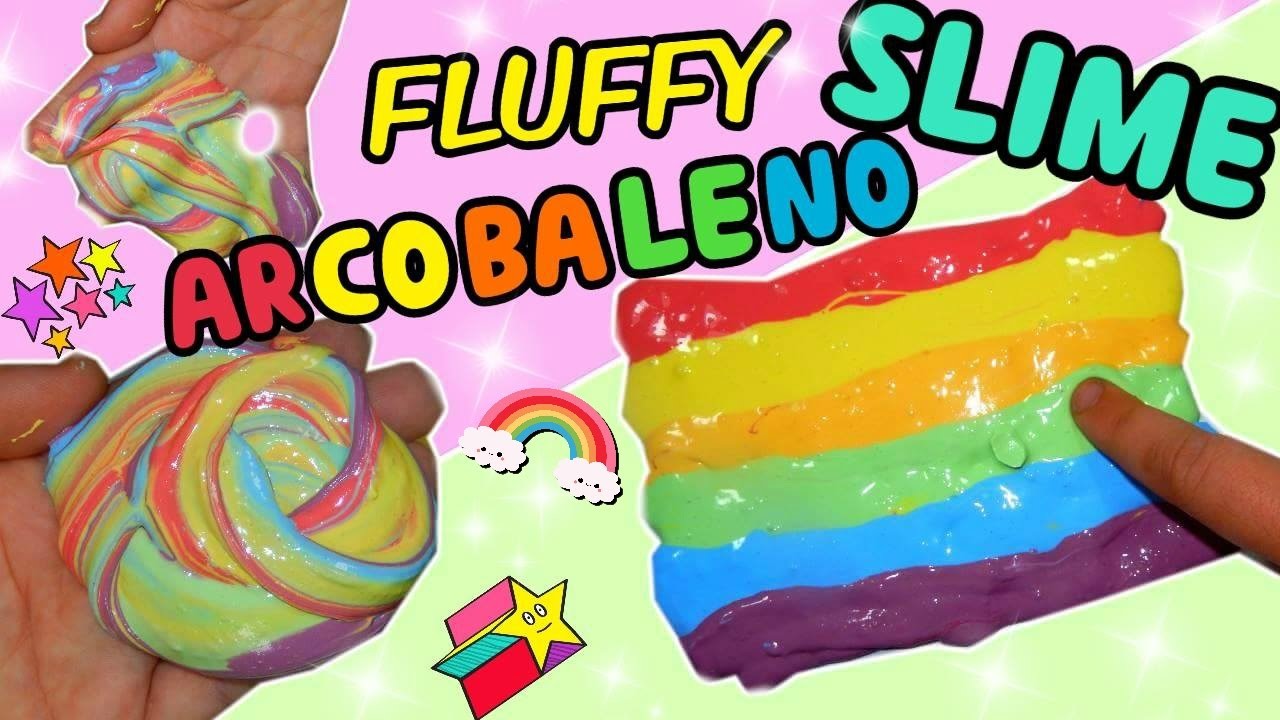 Fluffy SLIME ARCOBALENO (RAINBOW SLIME) Iolanda Sweets
