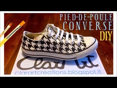 DIY Pied-de-poule Converse!