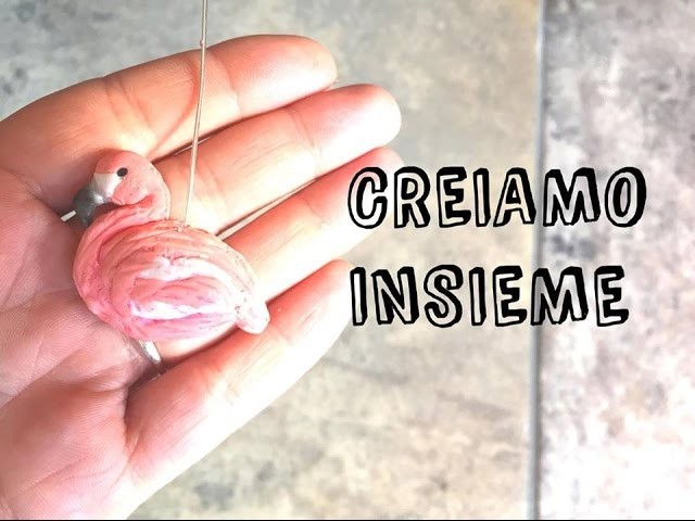 Tutorial. polymer clay flamingo. fenicottero in pasta polimerica. LeIdeeDiMimi