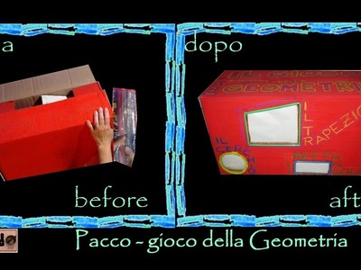 Riciclo creativo cartone, cannucce: Pacco-gioco x Natale 2016 per bambini -tutorial faidate