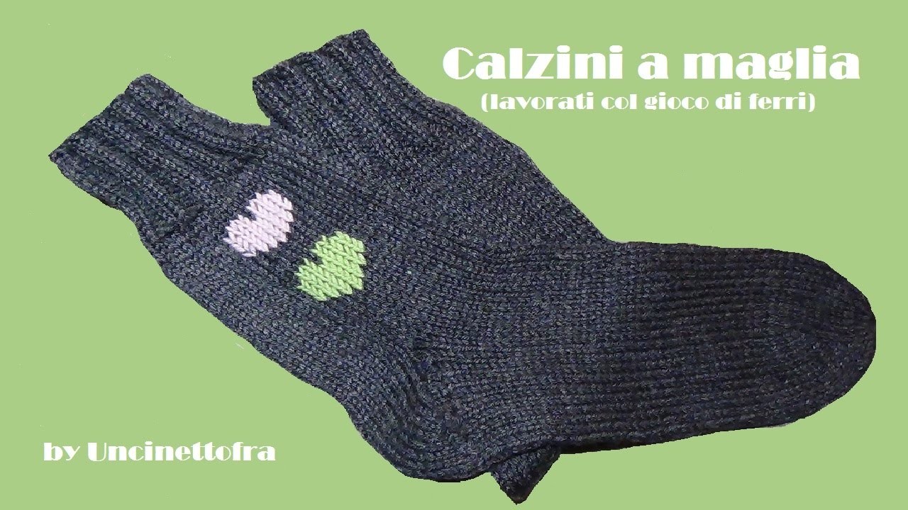 Come fare i calzini a maglia (how to knit socks) parte 1.2